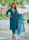 Malhar Vol 7 By Passion Tree Roman Silk Kurti With Bottom Dupatta Orders In India